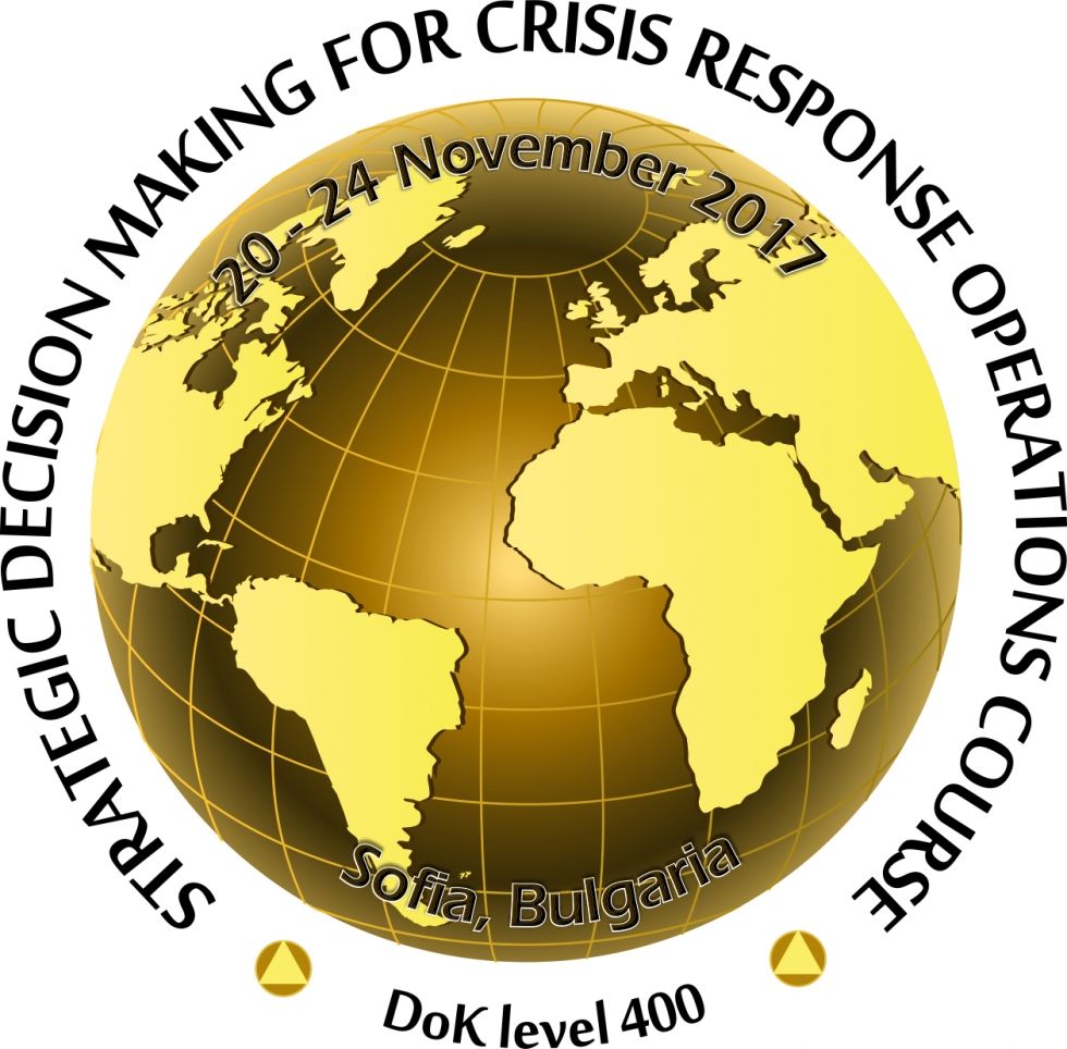 -- 3.4 Strategic Decision Making for Crisis Response Operations Course NATO SELECTED; NATO ETOC Code: ETE-CM-41879
