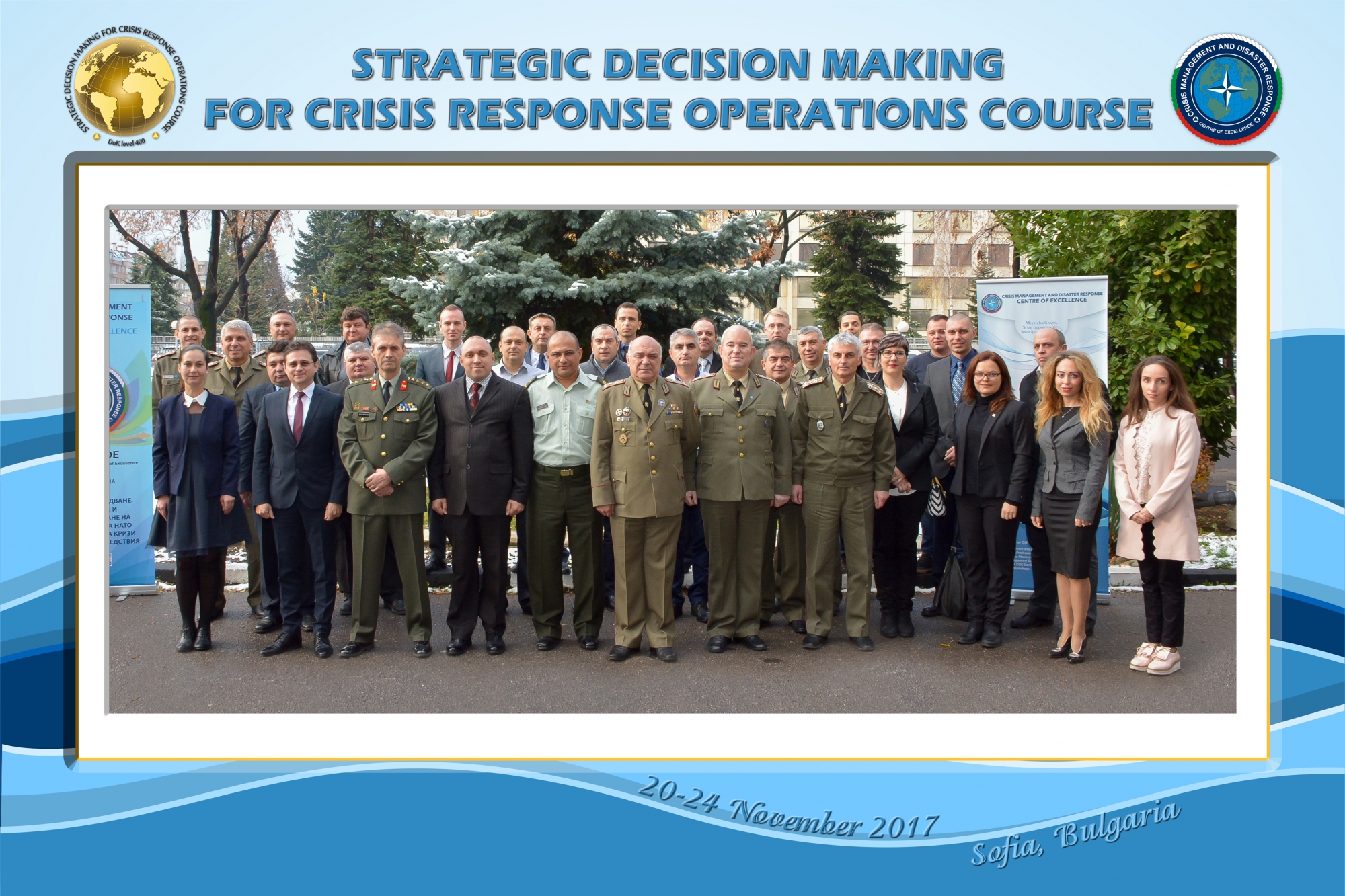 Strategic Decision Making for Crisis Response Operations Course successfully conducted