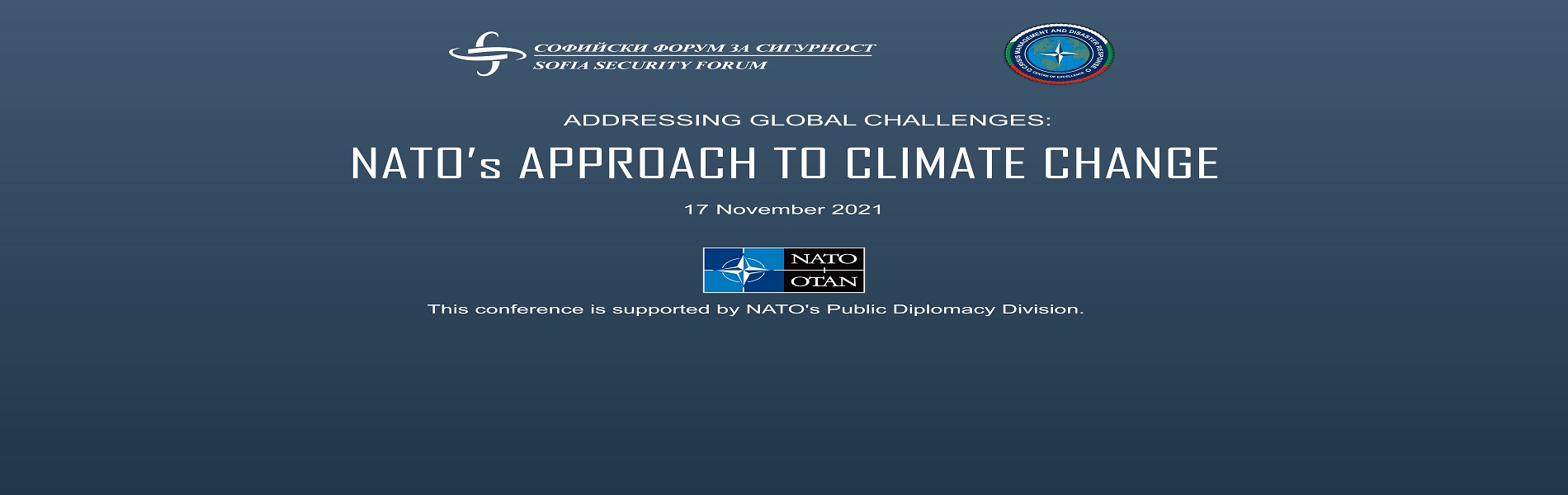 Online International Conference Addressing global challenges: NATO′s approach to climate change, 17 November 2021