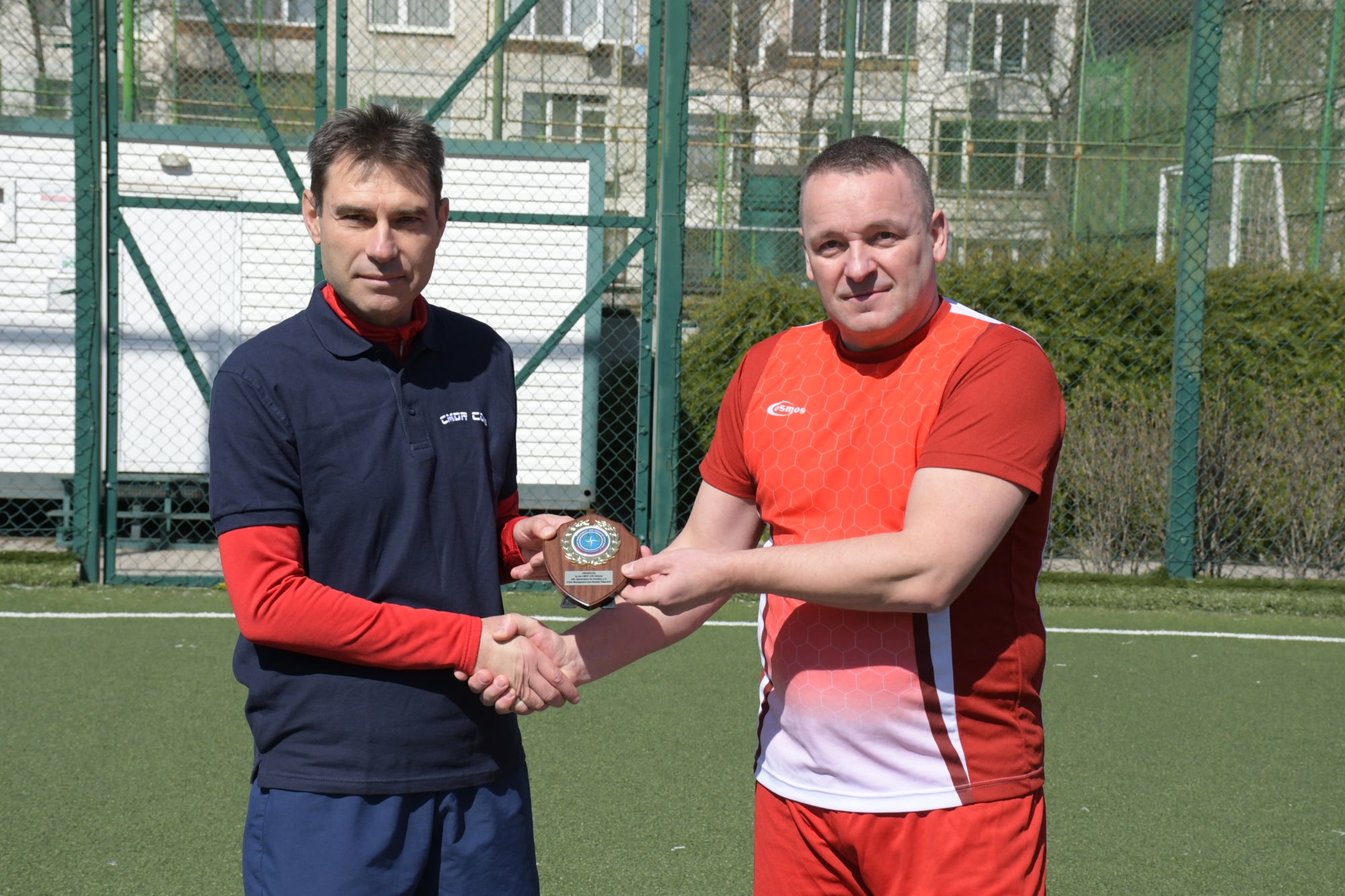 Football match between the Military Attaché Corps in Bulgaria and the CMDR COE