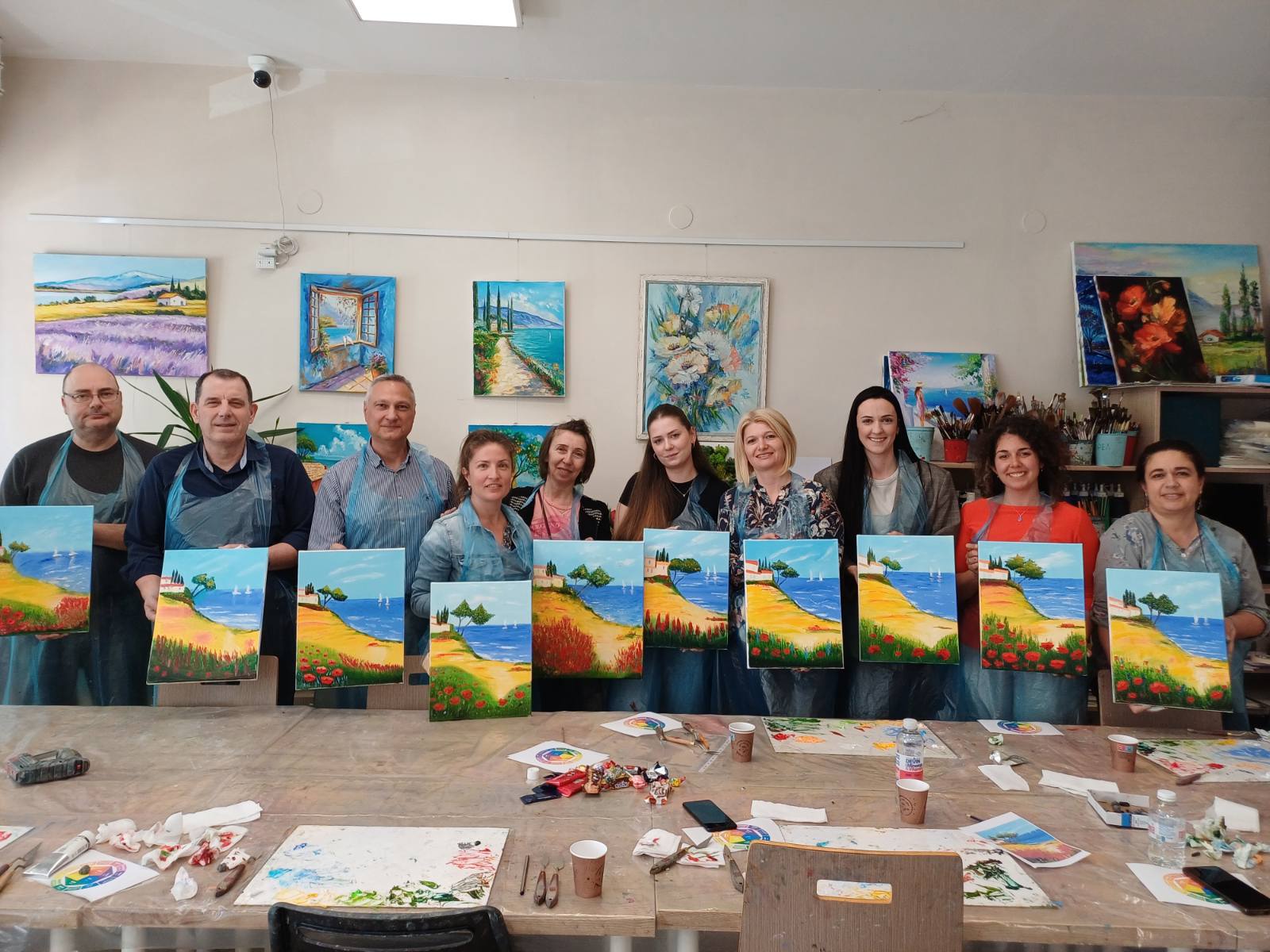 Team Building Drawing Class